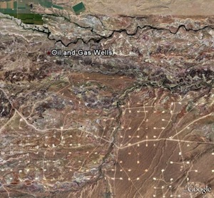 Сателитски снимак бушотина у Јути